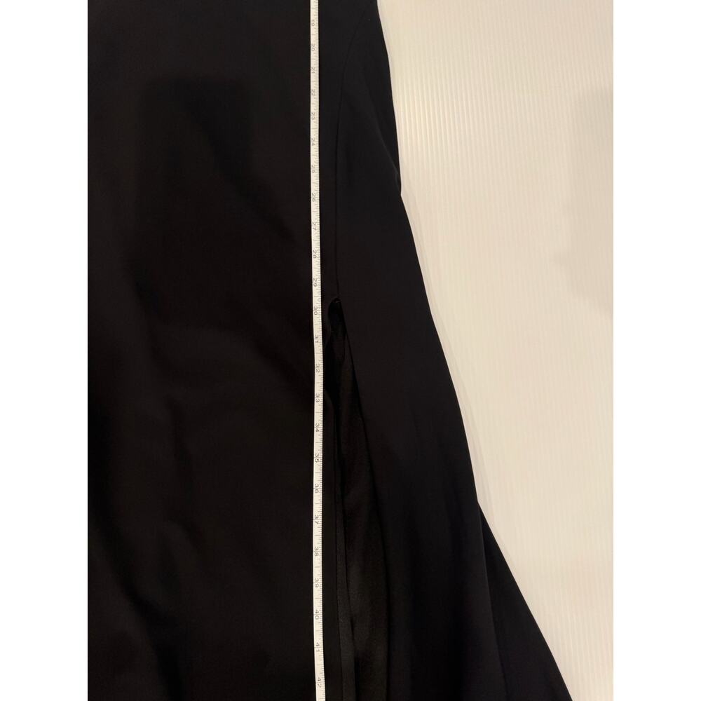 Xscape Mermaid Evening Gown Dress 4 Black Beaded Open Back Formal Gala Slit NWT - Picture 13 of 16
